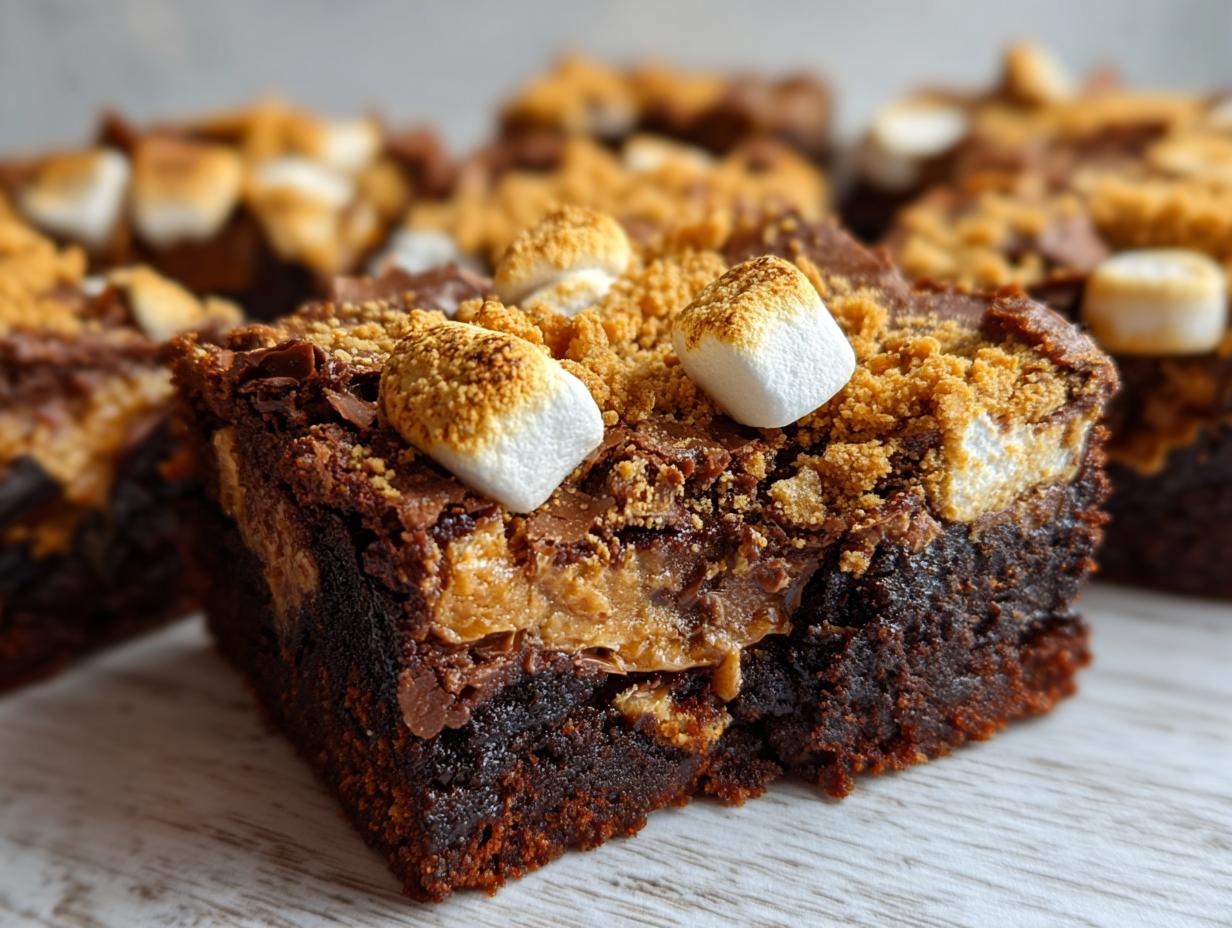 Unforgettable Nostalgic S’mores Fudge Brownies in 30mins
