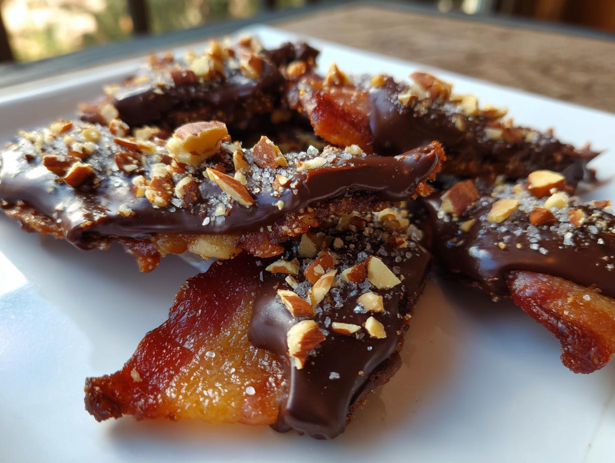 Irresistible Party Chocolate Dipped Bacon Bites in 30 Minutes
