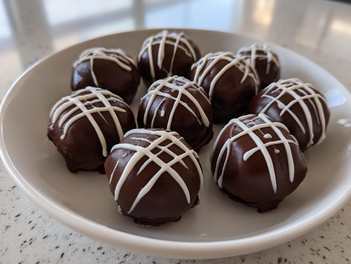Irresistible Party Football Oreo Truffles in 4 Easy Steps