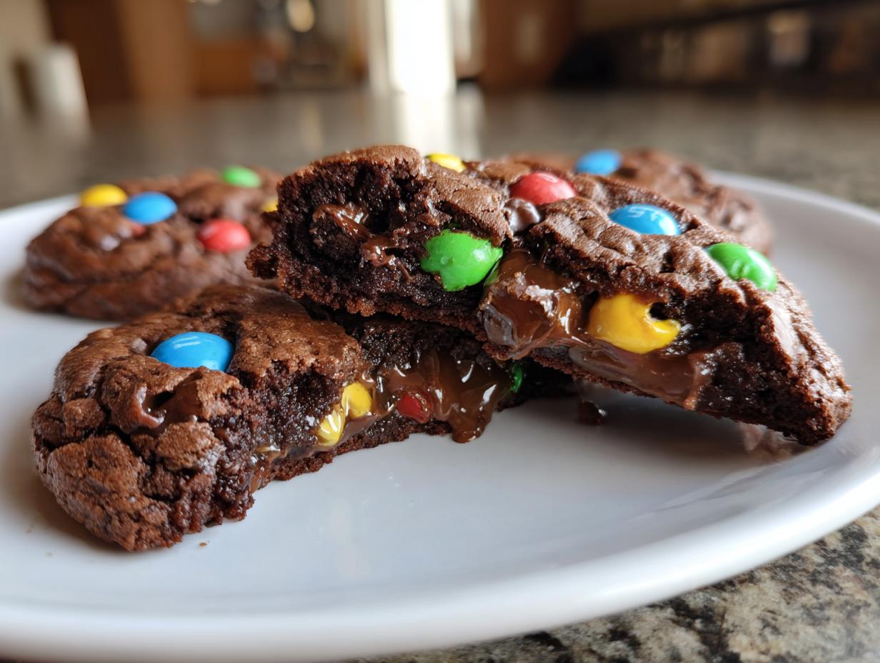 Irresistible Party M&M Stuffed Chocolate Cookies in 30 Minutes