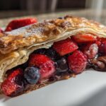 Romantic Berry Chocolate Galette
