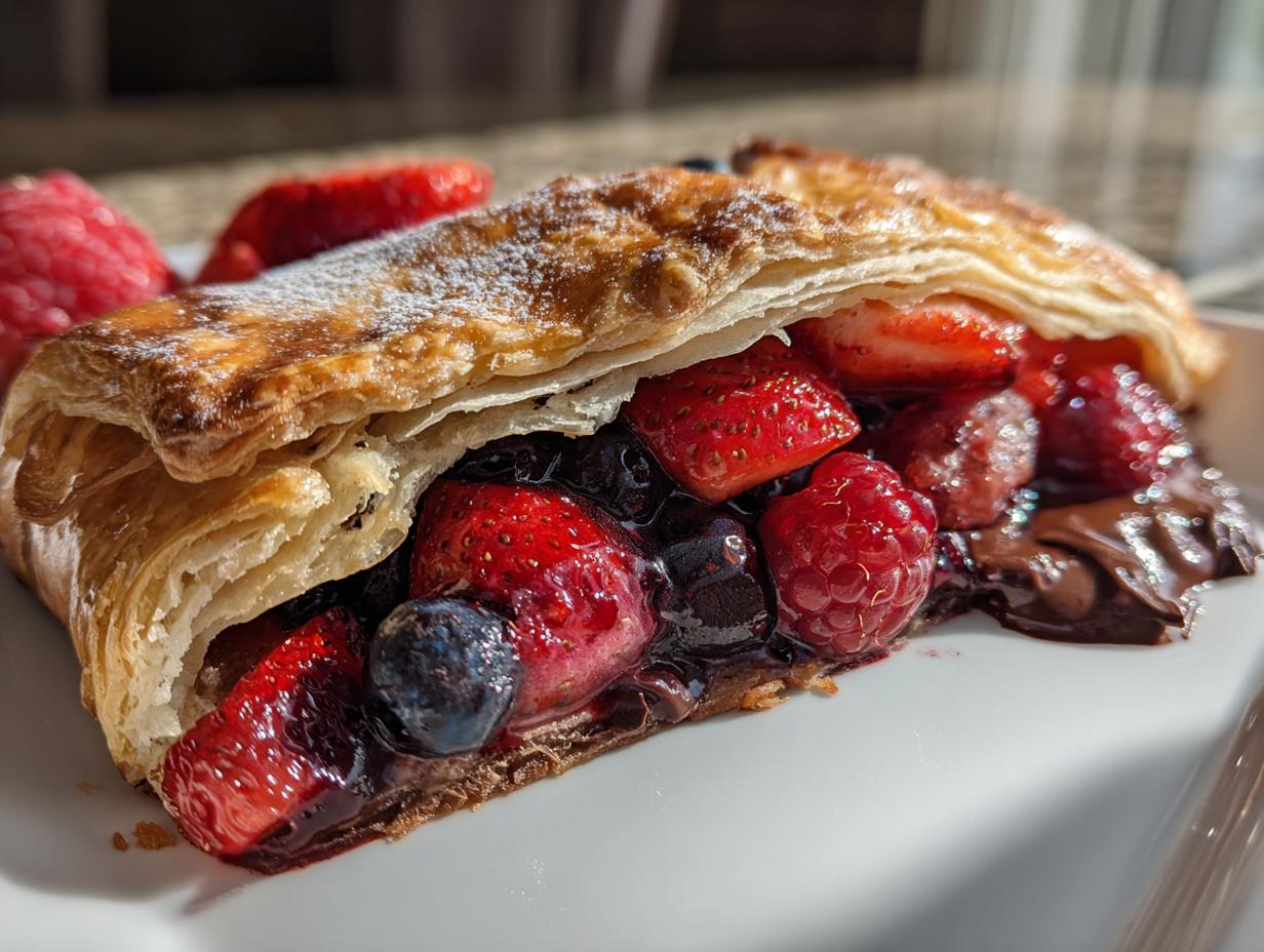 Irresistible Romantic Berry Chocolate Galette in 5 Steps