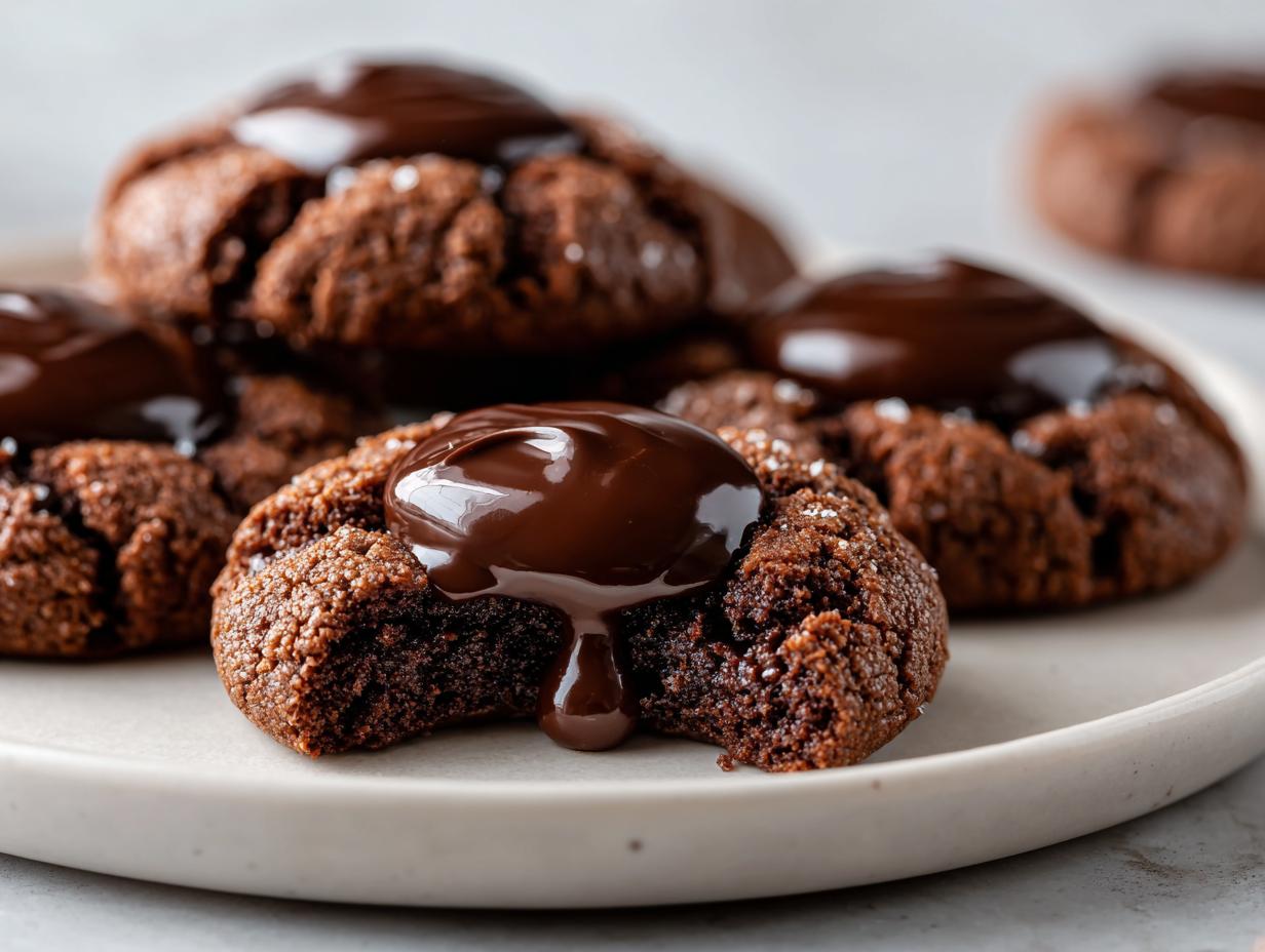 30-Minute Romantic Ganache Filled Chocolate Thumbprints Recipe