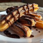Super Bowl Chocolate Dipped Churros