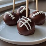 Super Bowl Football Brownie Pops