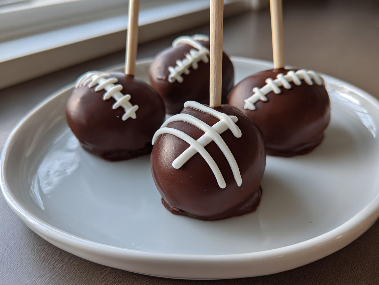 Super Bowl Football Brownie Pops: 12 Irresistible Game-Day Treats