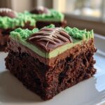Super Bowl Football Field Brownie Cake