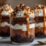 Super Bowl No-Bake Mud Pie Jars