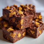 Super Bowl No-Bake Muddy Buddies Fudge