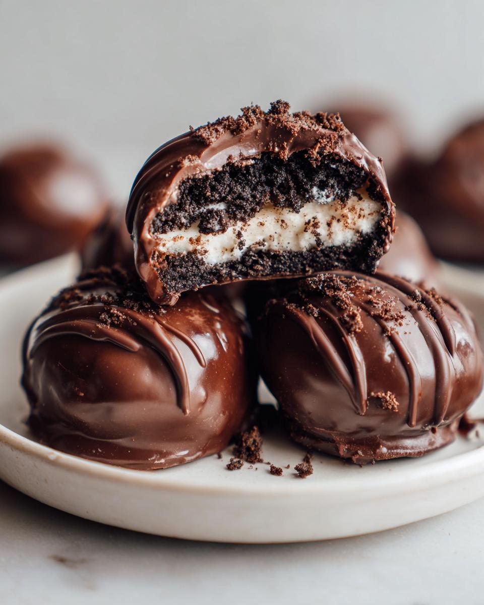 Super Bowl No-Bake Oreo Chocolate Truffles - detail 1