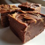 Super Bowl Peanut Butter Chocolate Fudge