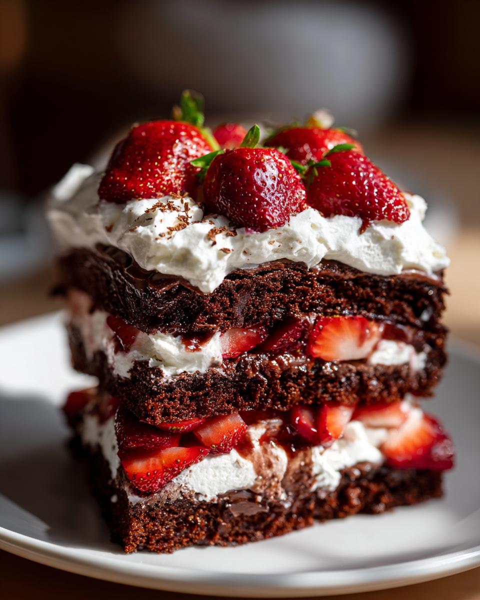 Valentine's Day Chocolate Strawberry Shortcakes - detail 1