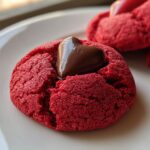 Valentine's Day Red Chocolate Kiss Cookies