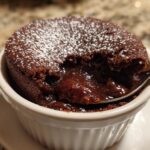 Valentine's Molten Chocolate Cake for Two