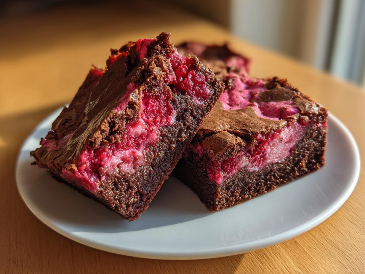 Seductively Rich Valentine’s Raspberry Swirl Brownies in 30 Minutes