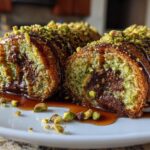 Viral Pistachio Kunafa Chocolate Roll