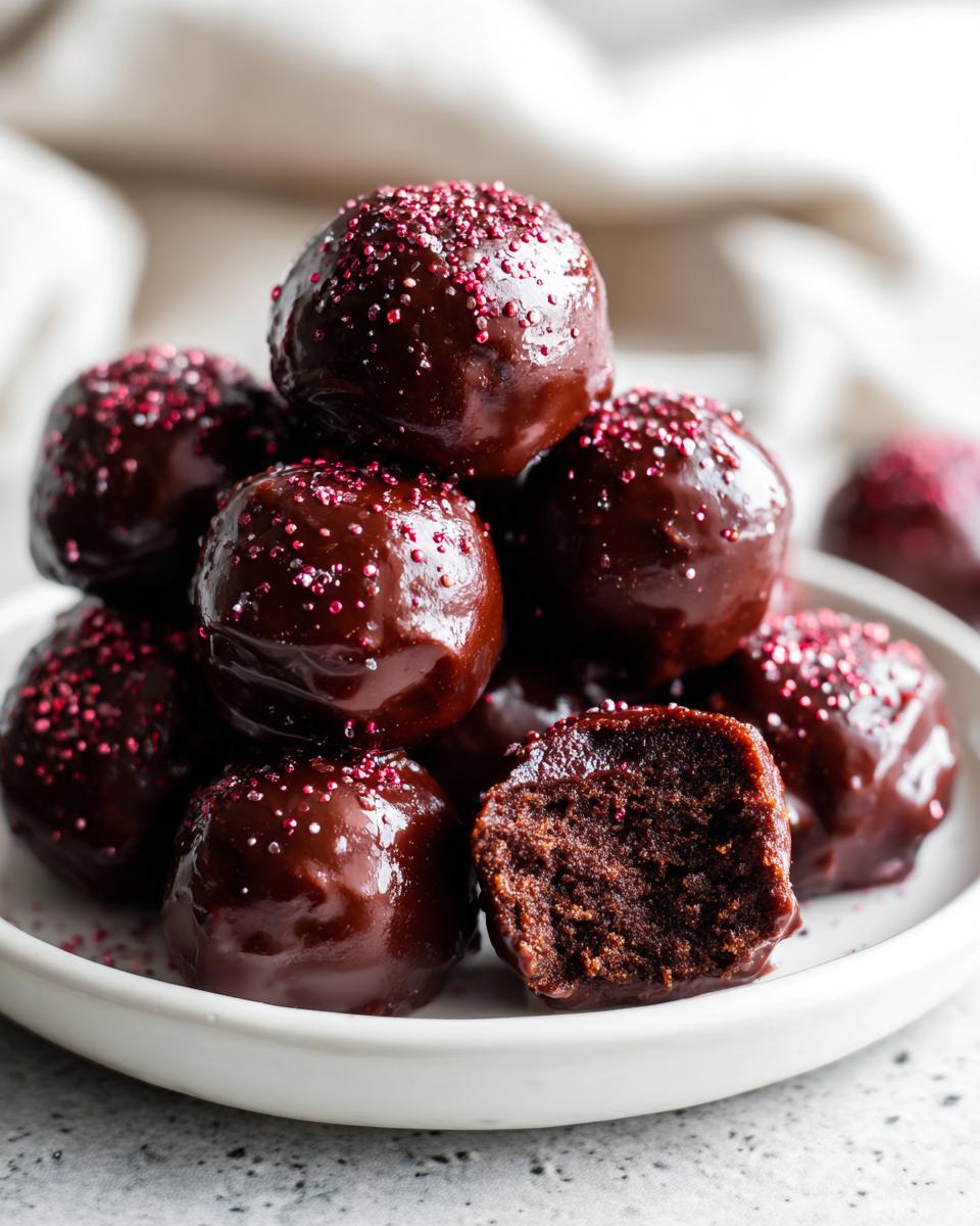 Viral Valentine's Fudgy Brownie Truffles - detail 1