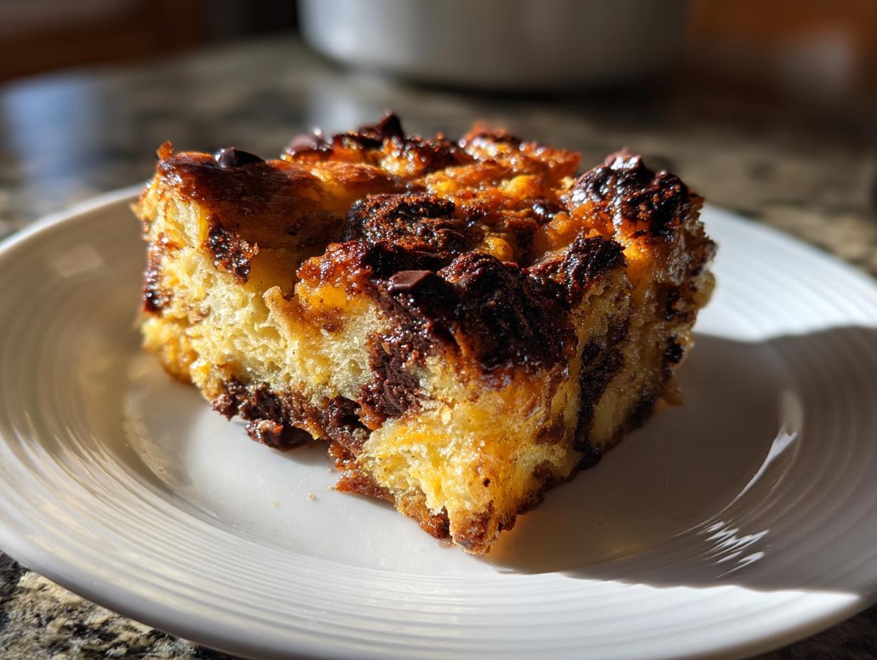10-Minute Winter Comfort Chocolate Bread Pudding Recipe