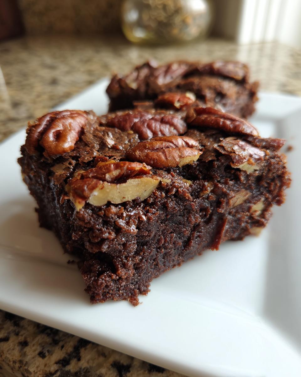 Winter Comfort Fudgy Pecan Brownies - detail 1