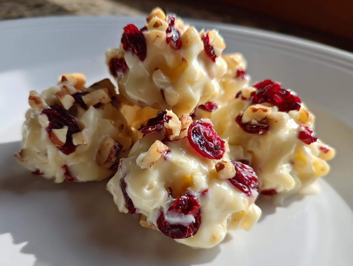 30-Minute Winter White Chocolate Cranberry Clusters You’ll Crave